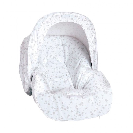 Funda de grupo 0 Estrellitas Gris (Capota Regalo)|Originalbaby Funda de grupo 0 Estrellitas Gris (Capota Regalo)