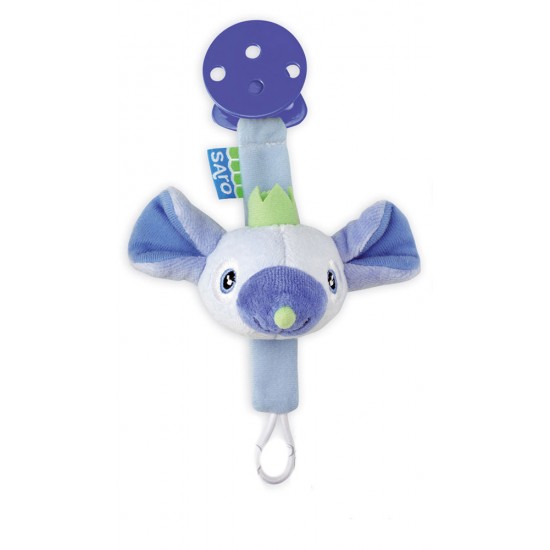 Cadena portachupete con peluche Azul|Originalbaby Cadena portachupete con peluche Azul