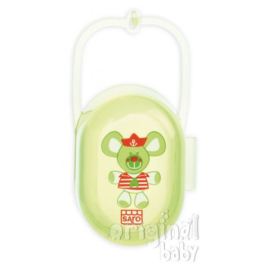Cajita portachupete de SARO verde|Originalbaby Cajita portachupete de SARO verde