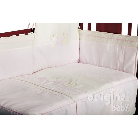 Edredón y protector de Cuna 70*140, colección Beba Rosa 20|Originalbaby Edredón y protector de Cuna 70*140, colección Beba Rosa 20
