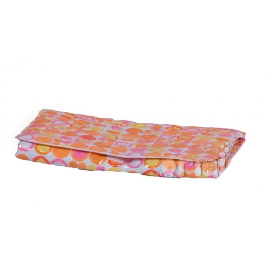 Vestidor Cambiador plastificado corazones naranja|Originalbaby Vestidor Cambiador plastificado corazones naranja
