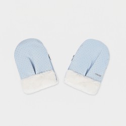Cloud Polka Dot Mittens