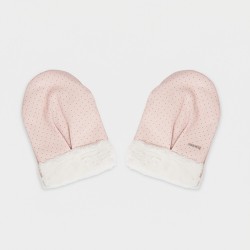 Pink Polka Dot Mittens