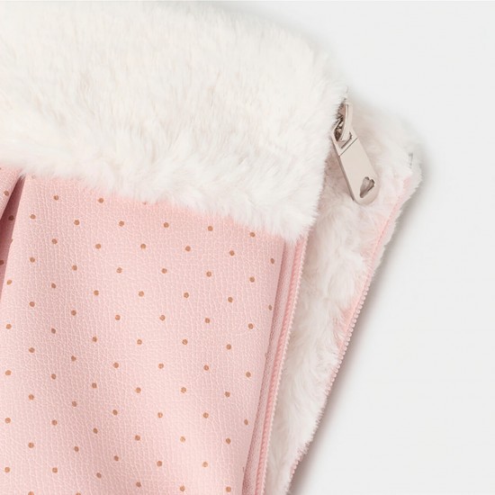 Pink Polka Dot Mittens