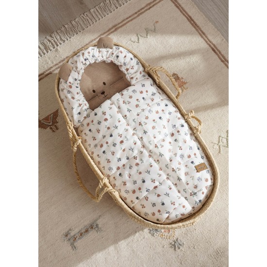 Cream Flower Carrycot Bag