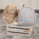 Mochila Guarderia poli piel Gris Azul|Originalbaby Mochila Guarderia poli piel Gris Azul
