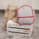 Mochila Guarderia poli piel Gris rojo|Originalbaby Mochila Guarderia poli piel Gris rojo