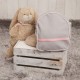 Mochila Guarderia poli piel Gris Rosa|Originalbaby Mochila Guarderia poli piel Gris Rosa