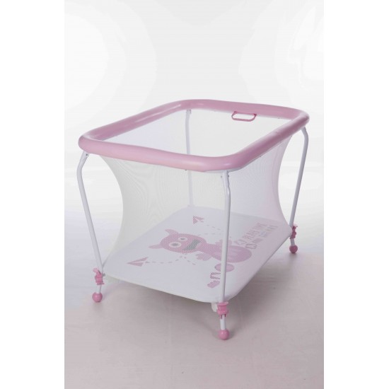 Parque rectangular Plastimons Rosa|Originalbaby Parque rectangular Plastimons Rosa