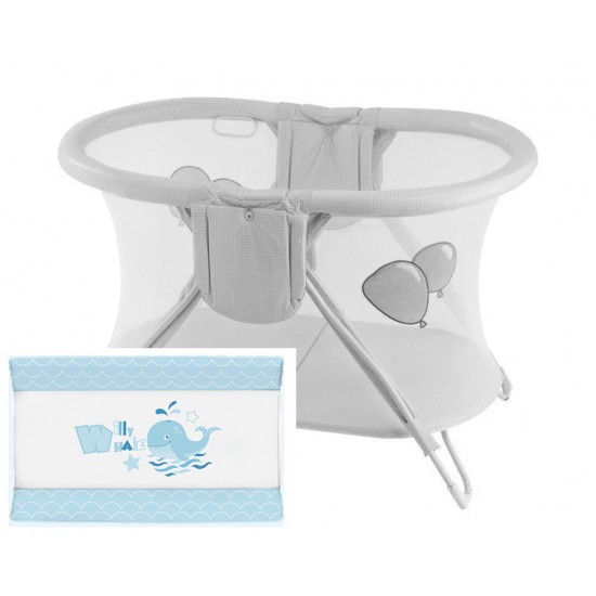 Parque americano curvo modelo ballena azul|Originalbaby Parque americano curvo modelo ballena azul