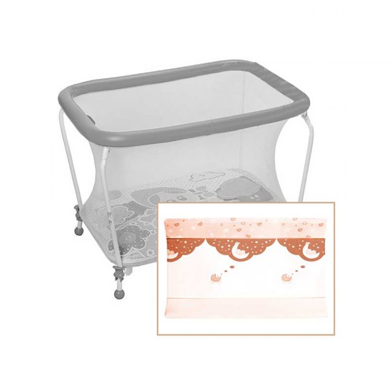 Parque rectangular luna marrón|Originalbaby Parque rectangular luna marrón