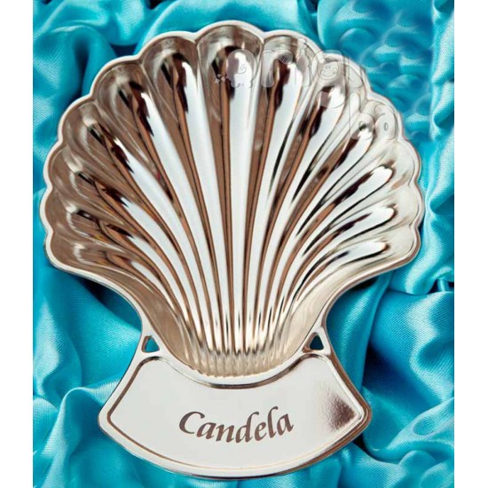 Concha de bautismo bañada en plata|Originalbaby Concha de bautismo bañada en plata