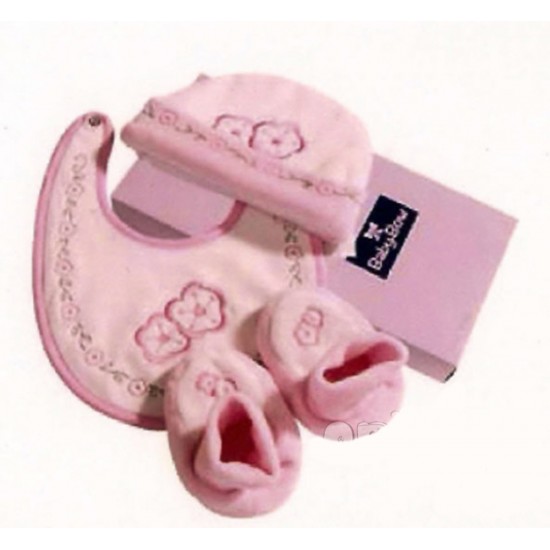 Set de regalo de 3 piezas recién nacido rosa|Originalbaby Set de regalo de 3 piezas recién nacido rosa