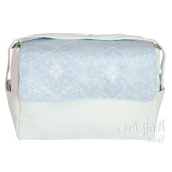 Clouds blue leather bag
