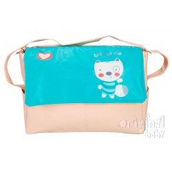 Squirrel turquoise leather bag