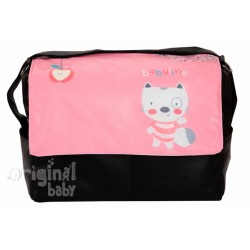 Squirrel pink leather bag