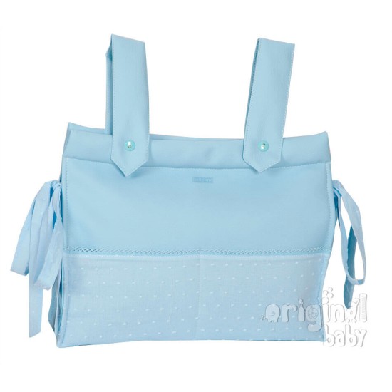 Panera de piel para mamá Algodones celeste|Originalbaby Panera de piel para mamá Algodones celeste
