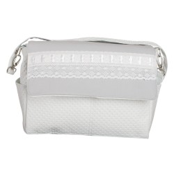 Bolso bebé polipiel Ribbon Gris