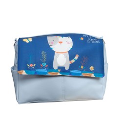 Bolso bebé polipiel Kitty Azul