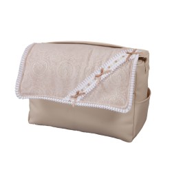 Bolso de bebé polipiel Bombón Beige