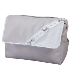 Bolso de bebé polipiel Bombón Gris