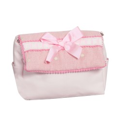 Bolso de bebé polipiel Caricias Rosa