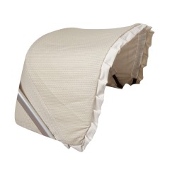 Beige destellos bugaboo car hood