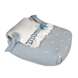 Bugaboo carrycot coverlet caricias blue