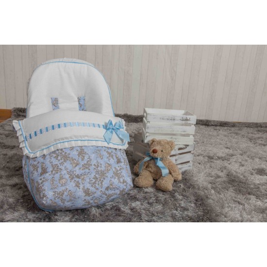 Sack Baby Carrier Blue Toile rides (including top)