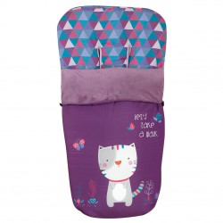 Bag for stroller Purple Kitty