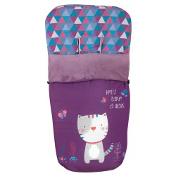 Saco para la silla de paseo Kitty Morado