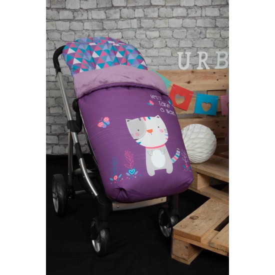 Saco para la silla de paseo Kitty Morado