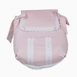 Classic car bassinet pink baby quilt