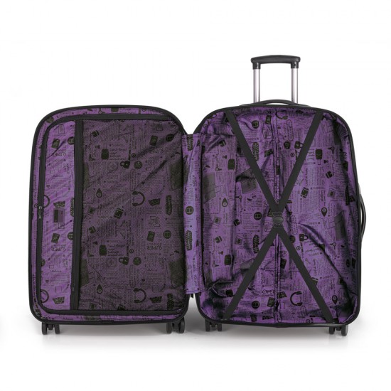 Suitcase L Fuchsia Paradise