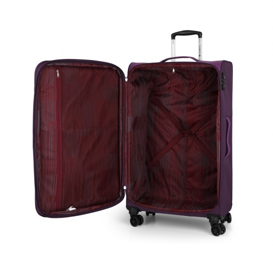 Suitcase L Purple Cloud