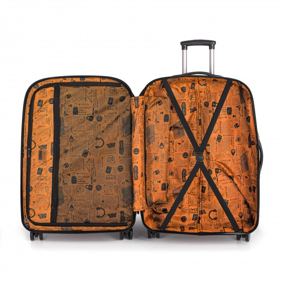 Suitcase L Black Paradise